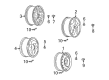 Cadillac DTS Spare Wheel Diagram - 9594807