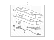 2013 Cadillac XTS Seat Cushion Pad Diagram - 84387019