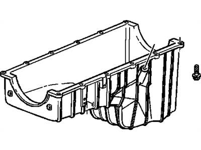 Chevy 12559020 PAN,OIL(5 QUART)(USE W/10108676)(REQUIRES 1 GASKET P/N 10108676)