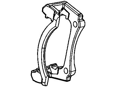 Chevy 18040108 BRACKET,FRONT BRAKE CALIPER STOP(W/GUIDE PINION BOLTS)