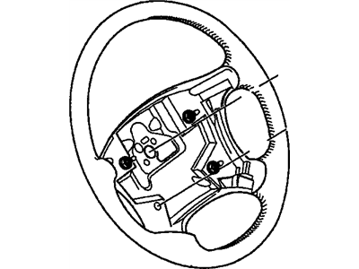 Oldsmobile 16760589 WHEEL,STEERING(LIGHT OAK)