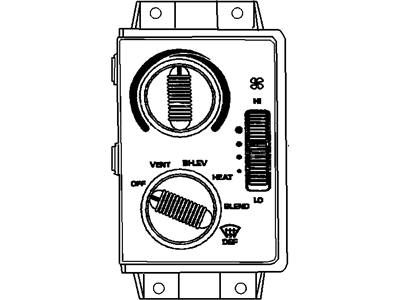 GMC 16219972 KNOB,HEATER CONTROL(9.278)