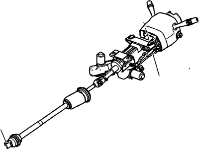 Cadillac 10374167 COLUMN,STEERING(SEE GROUP 06.000 "STEERING COLUMN" FOR DETAILED ILLUSTRATED VIEW)(SHALE)