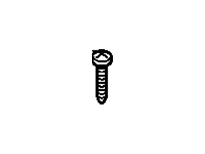 Chevy 11515187 SCREW,OVAL COUNTER SUNK HEAD,SELF TAP,M4.2X1.41X50,9.45 O.D.,6010M,BLACK ZINC OVER NICKEL