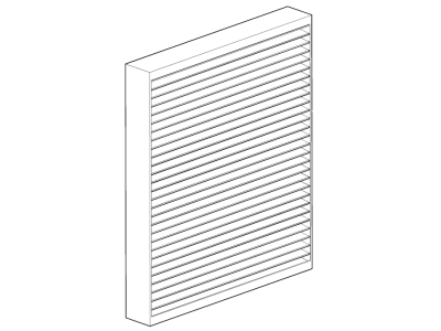 Chevy 84983617 FILTER KIT,PASS COMPARTMENT AIR(INCLUDES 7)(DURAPACK - PACKING OF 06)