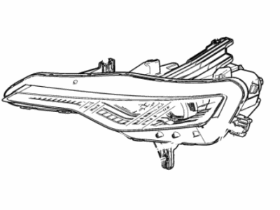 Chevy 84529726 HEADLAMP,(INCLUDES 6,7)