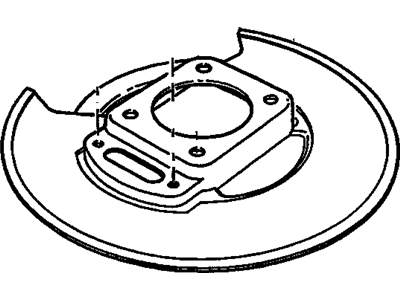 Chevy 18023115 PLATE,PARKING BRAKE SUPPORT