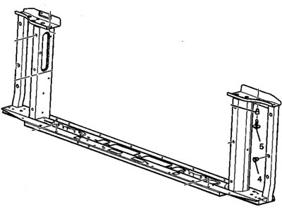 GMC 20840497 SUPPORT,RADIATOR(INCLUDES 2-8)