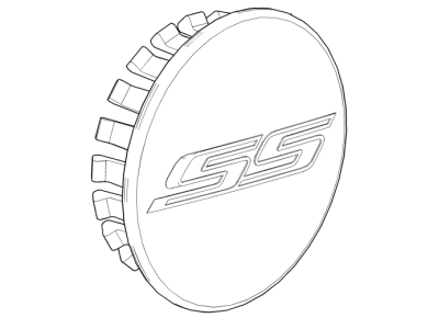 Chevy 19352505 CAP PKG,WHEEL TRIM(INCLUDES 1)(INSTALL 0.20)(SINGLE 0.0248 KG)(FOUR COLOR LGO)(4 PC QTY OF 23249093)