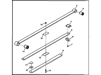 GMC 15246976 SPRING,REAR(INCLUDES 2-15)