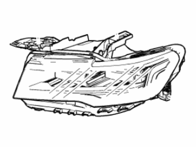 Cadillac 84950151 HEADLAMP,(INCLUDES 3,5-9,20,21)