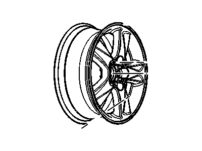 Chevy 9596701 WHEEL,16X6.5(ALUMINUM)(CHROME)(CODE BFZ)