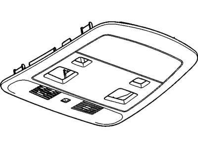 Cadillac 25904775 CONSOLE,ROOF(INCLUDES 1-7,9-13)(TITANIUM)