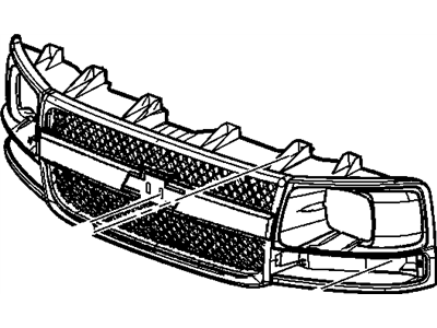 GM 22816424 Grille,Front