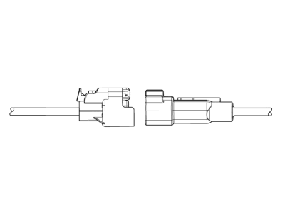 Chevy 19303772 CONNECTOR,WIRING HARNESS(CONTROL SOLENOID VALVE ASSEMBLY)(BLACK)(16-WAY FEMALE)(W/O LEADS)(SIDE ELECTRIC CODE: Q8)