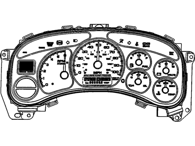 GMC 15055366 CLUSTER,INSTRUMENT(CODE DHWM)(CODE DHWM)