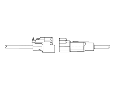 GMC 19301583 CONNECTOR KIT,WIRING HARNESS(WHEEL SPEED SENSOR - REAR)(BLACK)(2-WAY MALE)(W/LEADS)(SIDE ELECTRIC CODE: B5RR)