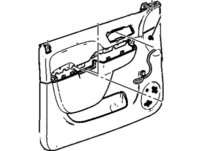 GM 84127287 Trim Assembly, Front Side Door *Cashmere