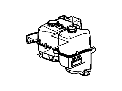 Hummer 10389564 CONTAINER,WINDSHIELD WASHER SOLVENT(1ST DESIGN NO LONGER AVAILABLE. FOR SERVICE SEE CALLOUT 8)