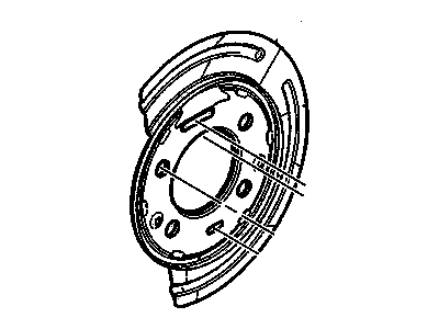 Chevy 88982584 SHIELD KIT,PARKING BRAKE ACTUATOR SPLASH(*KIT1)(ANCHOR BRACKET SHOE SLOT OPENING 11.4 MM)