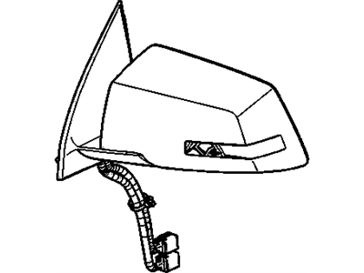 GM 20879275 Mirror Assembly, Outside Rear View *Service Primer