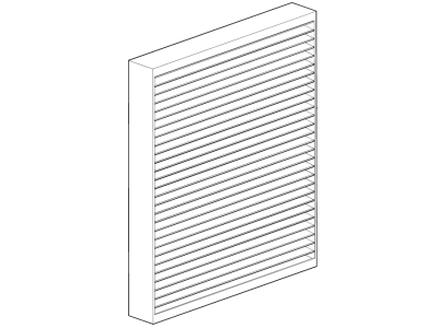 Cadillac 23195727 FILTER KIT,PASS COMPARTMENT AIR(INCLUDES 2)(INSTALL 0.20)(0.2513 KG)