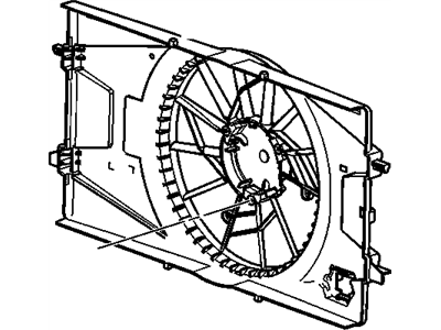 GM 42364541 Fan Assembly, Engine Cooler