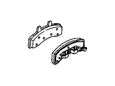 GMC 12471685 PAD KIT,FRONT DISC BRAKE(INCLUDES 3)