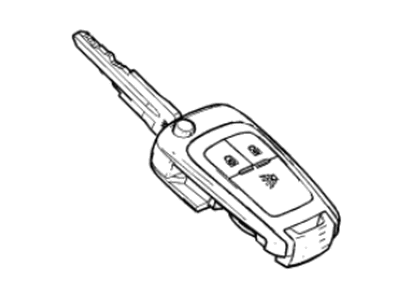 Chevy 95233522 KEY,DOOR LOCK & IGNITION LOCK(UNCODED)(INCLUDES 4,5)(UNCODED)