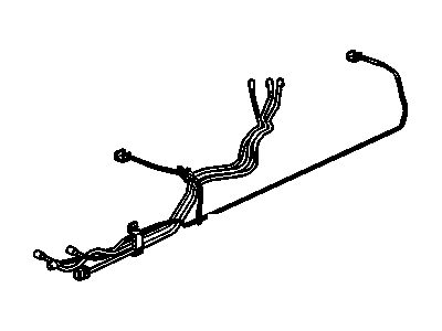 GMC 15729266 BRACKET,INSTRUMENT PANEL WIRING HARNESS(NOT SHOWN)(FLAT METAL W/5 BENDS)(INCLUDES PUSH NUT)