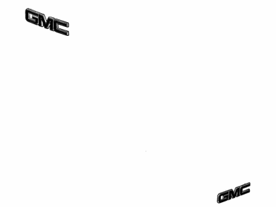 GMC 84395038 EMBLEM PKG,BODY(INCLUDES 2,3)(BLACK)(INSTALL 0.70)(0.365 KG)(GMC)