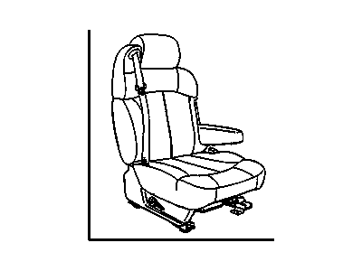 GMC 89045828 SEAT,PASS(W/BELT)(PEWTER)