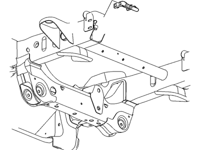 Cadillac 22858895 HOOK,FRONT TOW(CHROME)