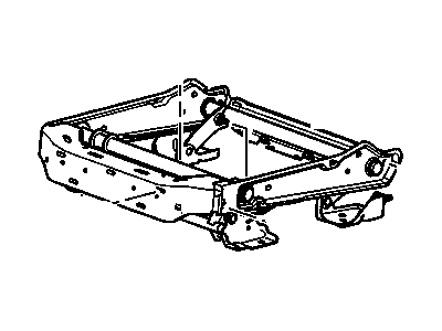 Cadillac 25922431 FRAME,PASSENGER SEAT CUSHION(HAS WELD NUT ON REAR OUTBOARD BRACKET INSTEAD OF STUD)(INCLUDES 6,11,15,16,22-24)(HAS BOLT HOLE NOT A STUD)(W/LAP PRETENSIONER)(FOR 2ND DESIGN SEE 25941134)