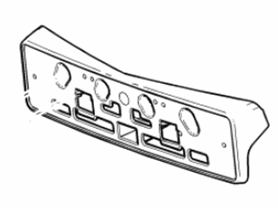 Chevy 84083948 BRACKET,FRONT LICENSE PLATE(INCLUDES 2,3)