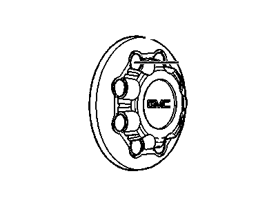 GMC 15727141 CAP,HUB(INCLUDES 5)(REAR)(8 LUGGAGE)(CHROME)