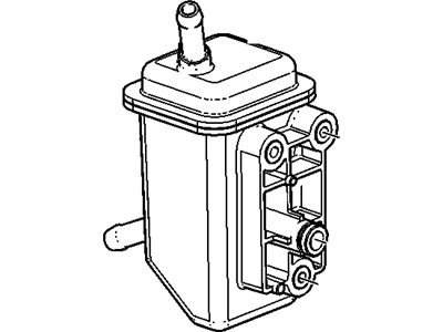 Chevy 25904091 RESERVOIR,P/S FLUID(INCLUDES 5)(PART OF 1)(REMOTE, LESS CAP)