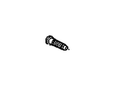 GMC 11603331 STUD,FRONT WHEEL(PART OF 15)(M14X1.5X65)(ROUND HEAD, KNURLED)