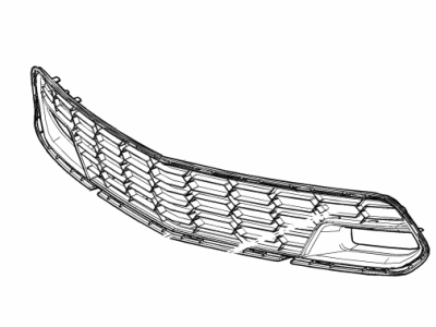 Chevy 84019860 GRILLE,FRONT LOWER(INCLUDES 2-7)(CARBON)(FOR USE ON VEHICLES BUILT ON OR BEFORE 1G1YZ2D78J5000045)(FOR 2ND DESIGN SEE 84413294)