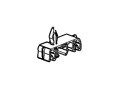 Chevy 15010669 CLIP,FRONT BRAKE PIPE(GRAY)(1-15.0MM, 2-6.35MM)(PUSH PINION W/3 HOLES)