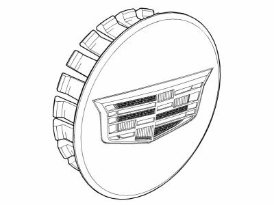 Cadillac 84788653 CAP PKG,WHEEL TRIM(INCLUDES 1)(INSTALL 0.50)(0.0180 KG)(5.858)