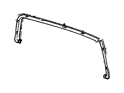 Chevy 15984045 MOLDING, REAR WINDOW UPPER GARNISH (INCLUDE ITEM #11)(60I)(1989-91)(EXCEPT YE9,Z62)(*01)