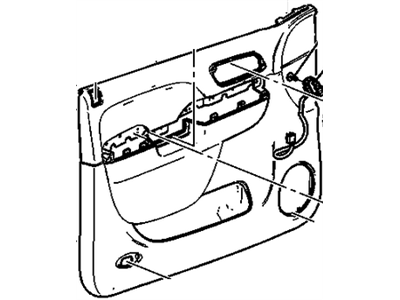 GM 84127303 Trim Assembly, Front Side Door *Ebony