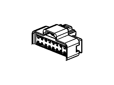 Chevy 15306426 CONNECTOR,ENGINE WIRING JUNCTION BLOCK(PART OF 1)(BLACK)(16-WAY FEMALE)(W/LEADS)(13.100)