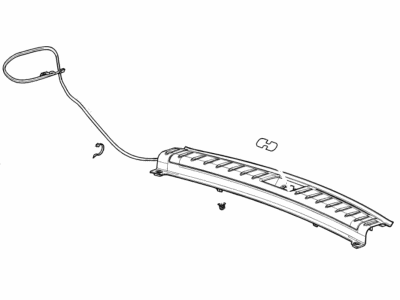 GM 84569844 Illuminated Cargo Sill Plate in Jet Black