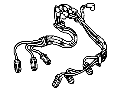 Pontiac 12192464 WIRE,SPARK PLUG #5 CYL(STYLE 28DD-L, 7MM DIAMETER, 28IN)(*KIT1)