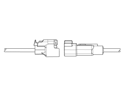 Chevy 19300471 CONNECTOR KIT,WIRING HARNESS(STARTER MOTOR)(BLACK)(1-WAY FEMALE)(W/LEADS)(SIDE ELECTRIC CODE: M64)