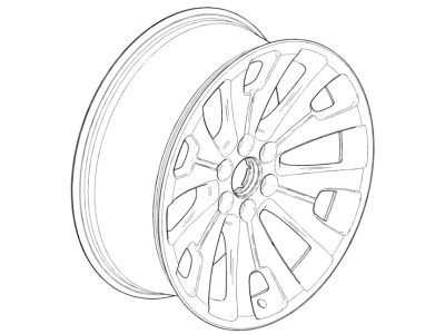 GMC 19301161 WHEEL (KIT),ALUMINUM(INSTALL 0.25)(19.2 KG)(22X9)(ALUMINUM 31MM OUTSIDE 139.7X6XM14 BELLCRANK)