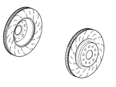 Chevy 23245482 ROTOR,FRONT BRAKE (COATED)(PART OF 1)(5.809)(SERVICEABLE COMPONENT OF PARTS PKG 23245470)