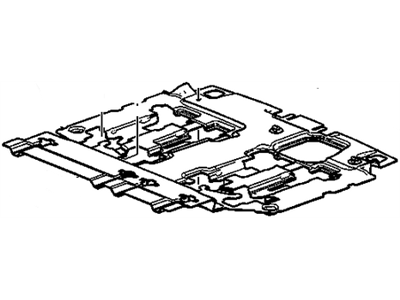 Saturn 25907506 CARPET,FLOOR PANEL(INCLUDES 7,8,13,14)(TITANIUM)(QUARTER TURN RETAINERS)(40/40)(NEW MATS REQ DUE TO RETAINER SYSTEM)